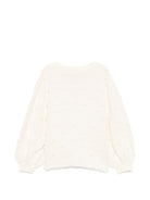 Cardigan per bambina Stella McCartney Kids beige con decorazione in rilievo TZ9A60 Z1528 101 STELLA McCARTNEY KIDS 