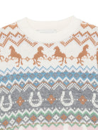 Maglione per bambino Stella McCartney Kids bianco con lavorazione a intarsio TZ9A70 Z3893 999 STELLA McCARTNEY KIDS 