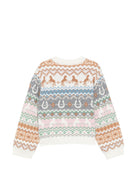 Maglione per bambino Stella McCartney Kids bianco con lavorazione a intarsio TZ9A70 Z3893 999 STELLA McCARTNEY KIDS 