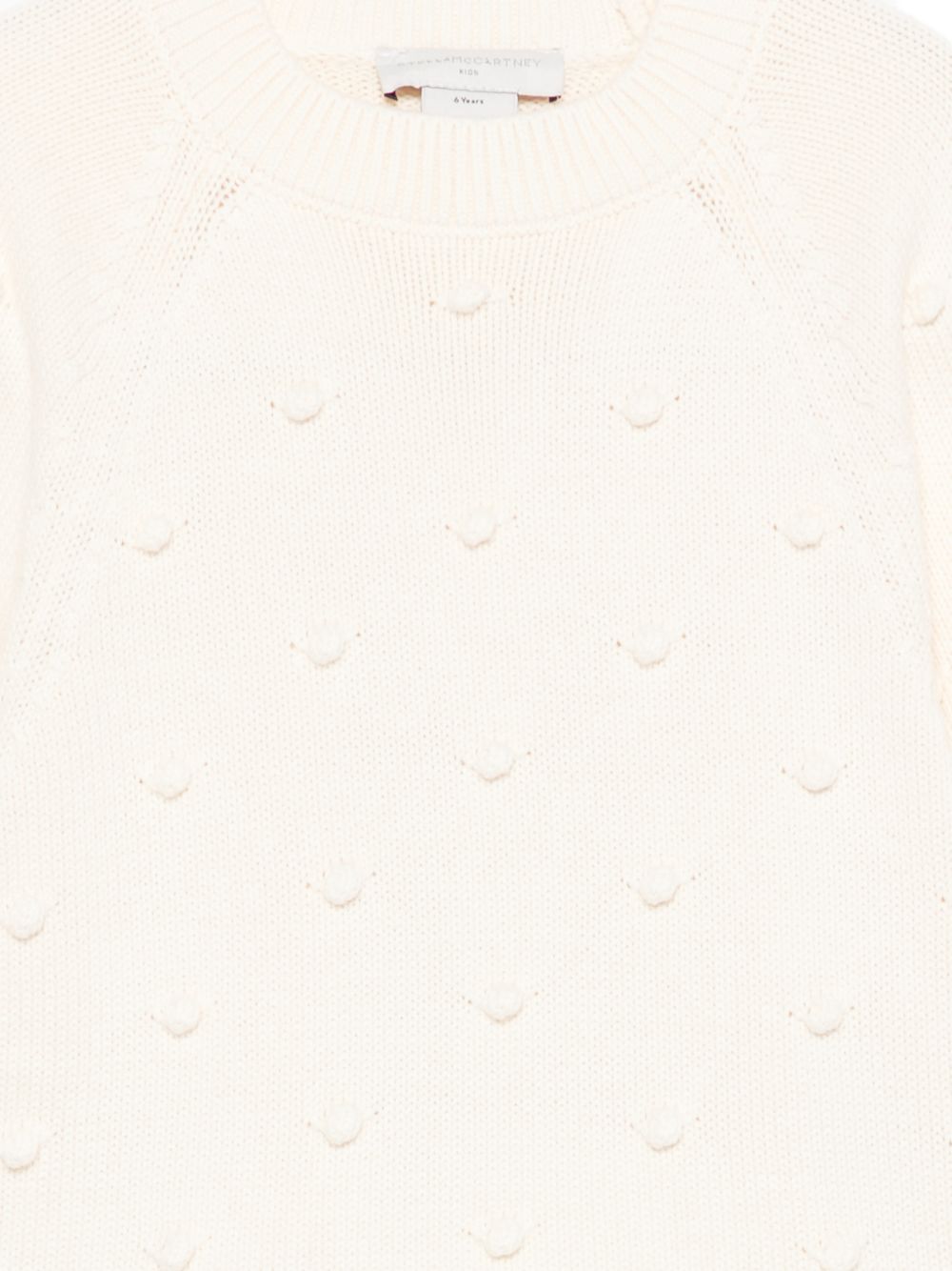 Maglione per bambina Stella McCartney Kids  beige con decorazione a rilievo TZ9A80 Z1528 101 STELLA McCARTNEY KIDS 