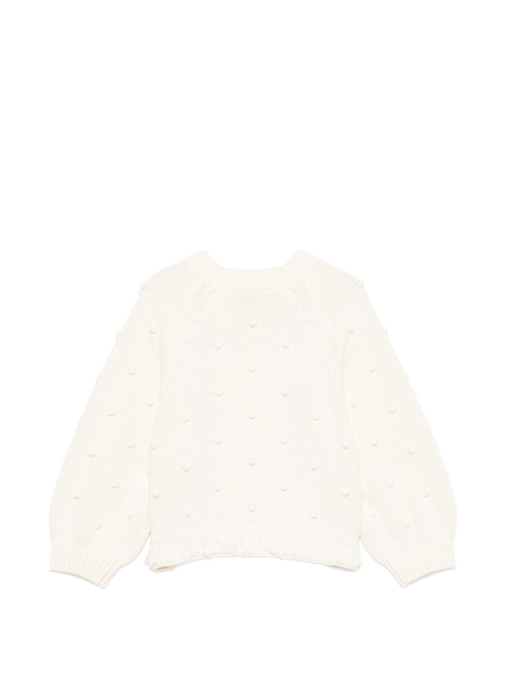 Maglione per bambina Stella McCartney Kids  beige con decorazione a rilievo TZ9A80 Z1528 101 STELLA McCARTNEY KIDS 
