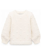 Maglione per bambina Stella McCartney Kids  beige con decorazione a rilievo TZ9A80 Z1528 101 STELLA McCARTNEY KIDS 