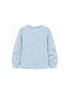 Maglione per bambina Stella McCartney Kids azzurro con decorazione a rilievo TZ9A80 Z1528 61E STELLA McCARTNEY KIDS 