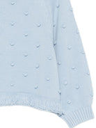 Maglione per bambina Stella McCartney Kids azzurro con decorazione a rilievo TZ9A80 Z1528 61E STELLA McCARTNEY KIDS 