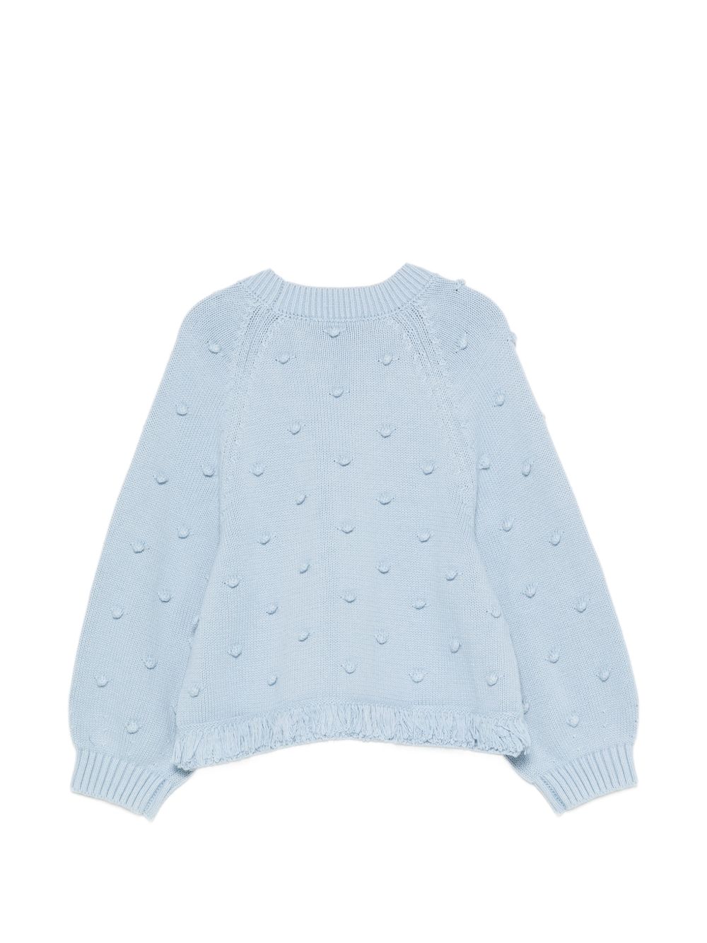 Maglione per bambina Stella McCartney Kids azzurro con decorazione a rilievo TZ9A80 Z1528 61E STELLA McCARTNEY KIDS 