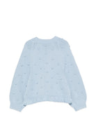 Maglione per bambina Stella McCartney Kids azzurro con decorazione a rilievo TZ9A80 Z1528 61E STELLA McCARTNEY KIDS 