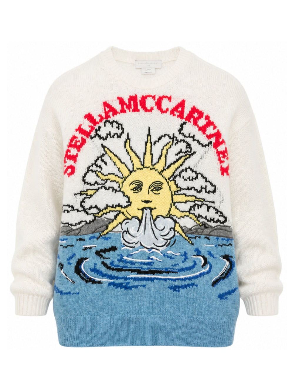 Maglione per bambino Stella McCartney Kids bianco con ricamo TZ9B20 Z4042 101 STELLA McCARTNEY KIDS 