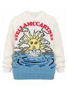 Maglione per bambino Stella McCartney Kids bianco con ricamo TZ9B20 Z4042 101 STELLA McCARTNEY KIDS 