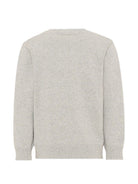 Maglione per bambino Stella McCartney Kids grigio con ricamo frontale TZ9H00 Z2922 100 STELLA McCARTNEY KIDS 
