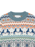 Maglione per bambino Stella McCartney Kids azzurro con motivo Fair Isle TZ9H10 Z3893 999 STELLA McCARTNEY KIDS 