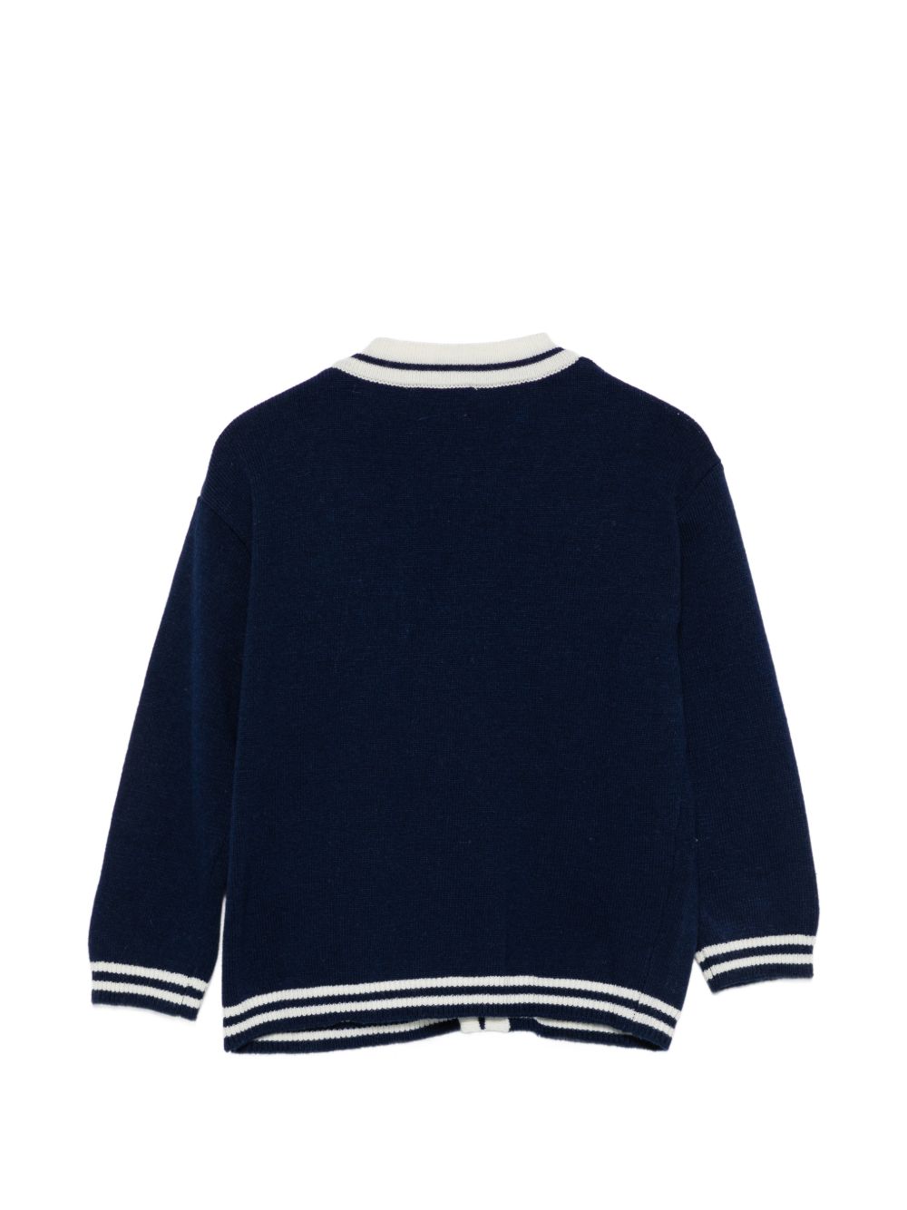 Cardigan per bambino Stella McCartney Kids blu con bordi a contrasto TZ9H20 Z3921 61L STELLA McCARTNEY KIDS 