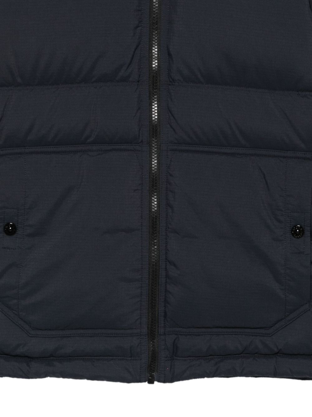 Giacca imbottita per bambino Stone Island Junior blu con applicazione logo L2S164100005S0483 V0020 STONE ISLAND KIDS 