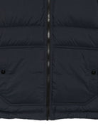 Giacca imbottita per bambino Stone Island Junior blu con applicazione logo L2S164100005S0483 V0020 STONE ISLAND KIDS 