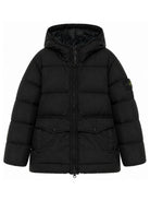 Giubbino per bambino Stone Island Kids nero con trama imbottita L2S164100012S0A23 V0029 STONE ISLAND KIDS 