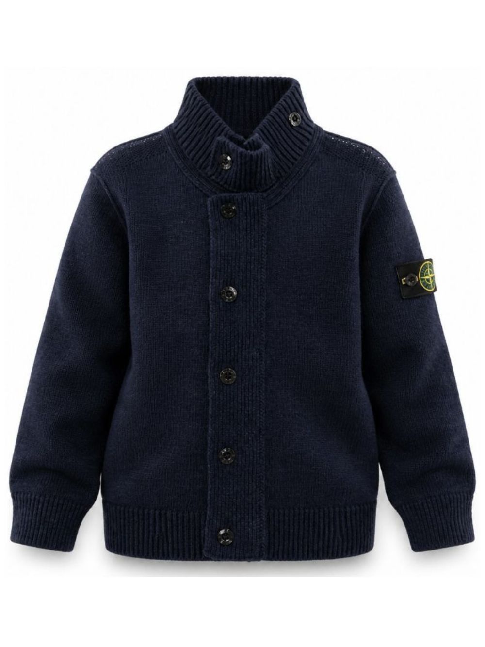 Maglione per bambino Stone Island Kids blu a collo alto L2S165100003S00M1 V0020 STONE ISLAND KIDS 