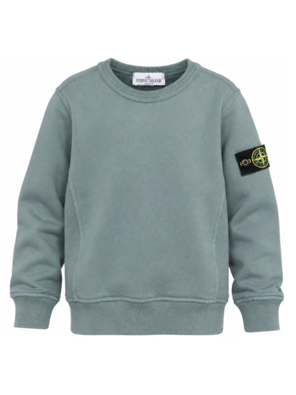 Felpa per bambino Stone Island Kids azzurra con distintivo Compass L2S166100001S0A20 V004B STONE ISLAND KIDS 