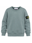 Felpa per bambino Stone Island Kids azzurra con distintivo Compass L2S166100001S0A20 V004B STONE ISLAND KIDS 