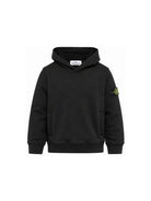 Felpa per bambino Stone Island Kids nera con distintivo Compass L2S166100003S0A20 V0029 STONE ISLAND KIDS 