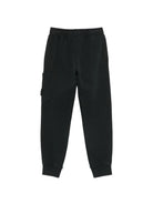 Pantaloni cargo per bambino Stone Island Kids nero con applicazione sulla gamba L2S166200002S0A20 V0029 STONE ISLAND KIDS 