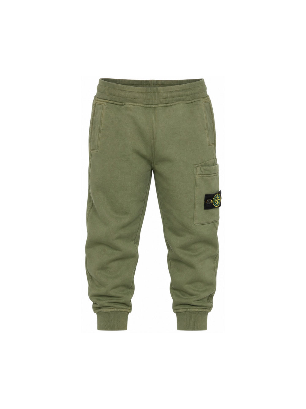 Pantaloni cargo per bambino Stone Island Kids verde con applicazione sulla gamba L2S166200002S0A20 V005G STONE ISLAND KIDS 