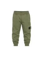 Pantaloni cargo per bambino Stone Island Kids verde con applicazione sulla gamba L2S166200002S0A20 V005G STONE ISLAND KIDS 