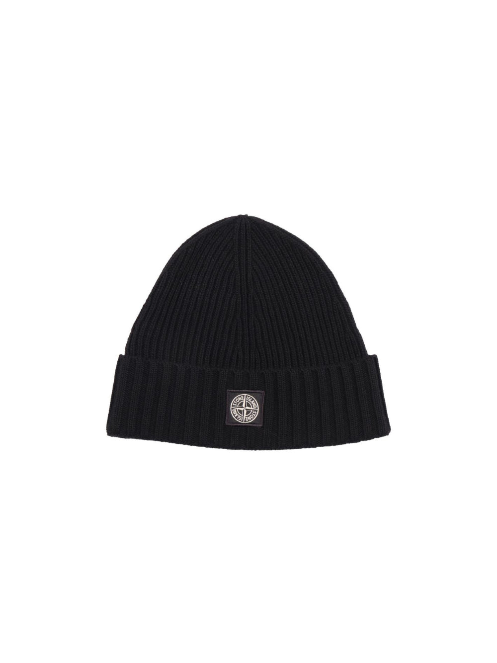 Berretto per bambino Stone Island Kids nero con motivo a coste L2S16N100003S00M3 V0029 STONE ISLAND KIDS 