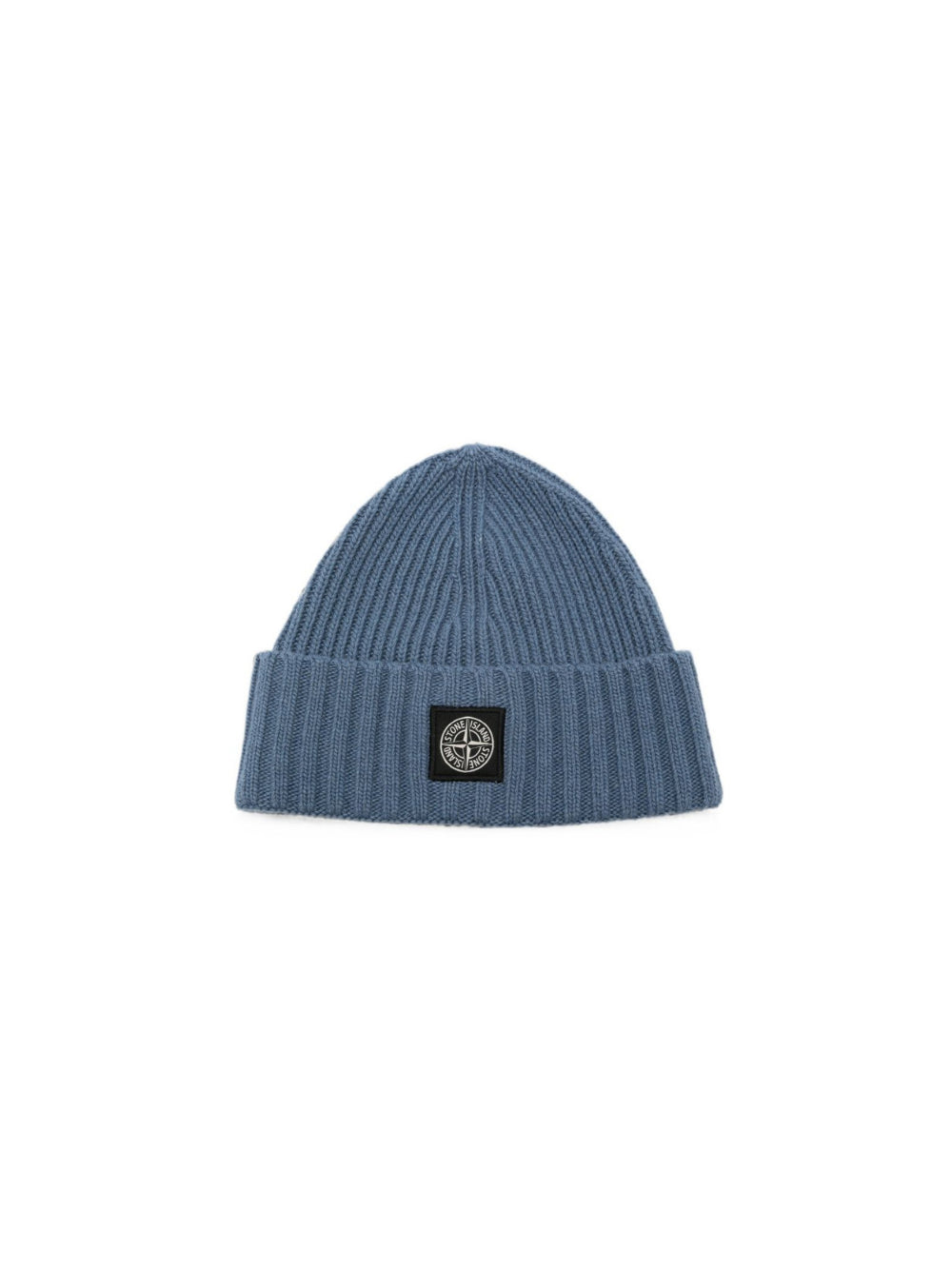 Berretto per bambino Stone Island Junior blu con applicazione L2S16N100003S00M3 V004B STONE ISLAND KIDS 