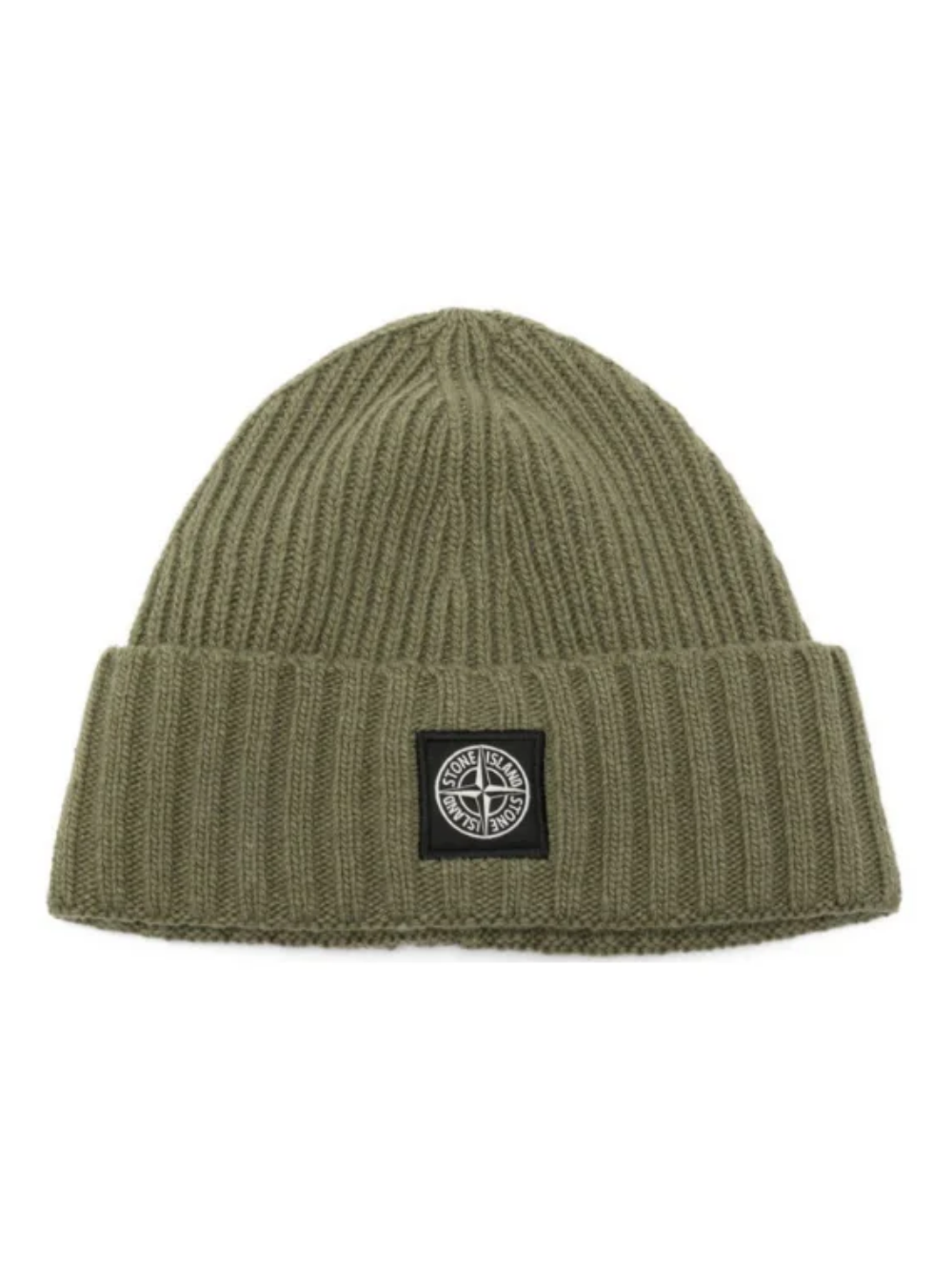 Berretto per bambino Stone Island Junior verde con applicazione L2S16N100003S00M3 V0055 STONE ISLAND KIDS 
