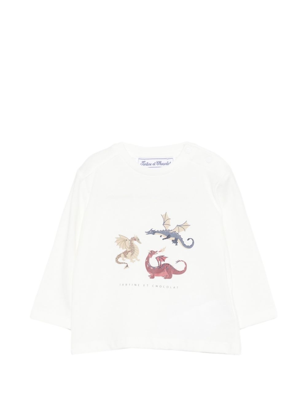 T-shirt per neonato Tartine & Chocolat bianca con stampa grafica CD10031 39 TArtine & Chocolat KIDS 