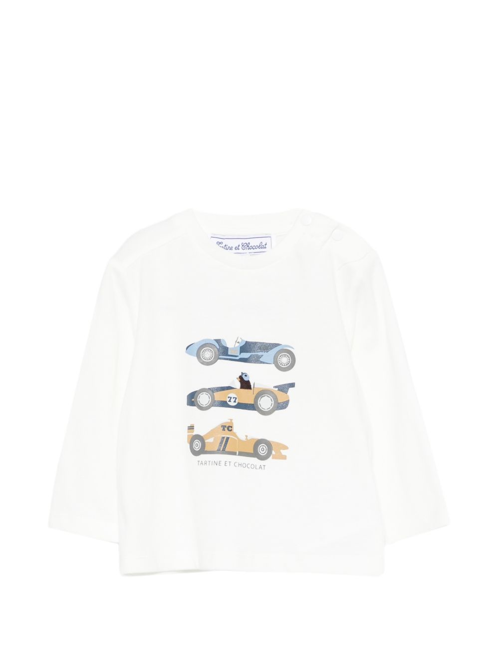 T-shirt per neonato Tartine & Chocolat bianca con stampa grafica CD10031 72 TArtine & Chocolat KIDS 