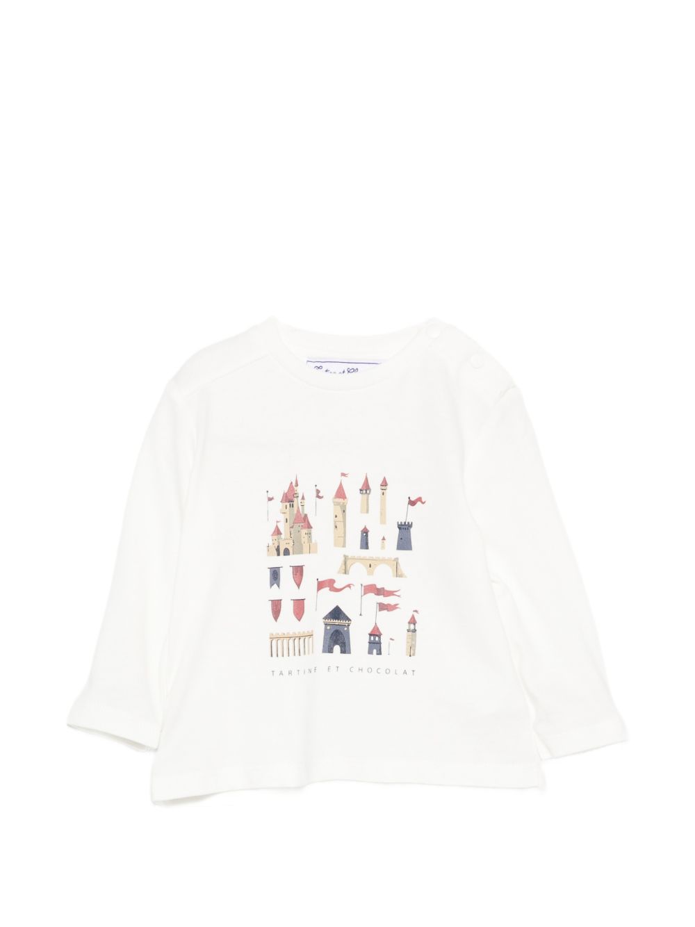 T-shirt per neonato Tartine & Chocolat bianca con stampa grafica CD10041 39 TArtine & Chocolat KIDS 
