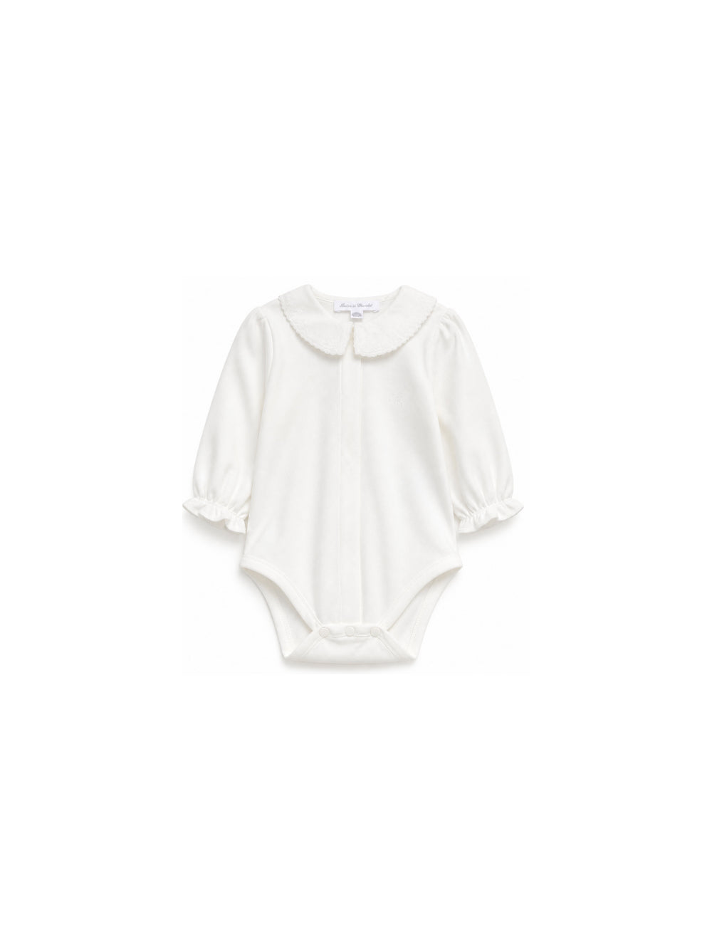 Body per neonata Tartine & Chocolat bianco con colletto ricamato CD11000 13 TArtine & Chocolat KIDS 