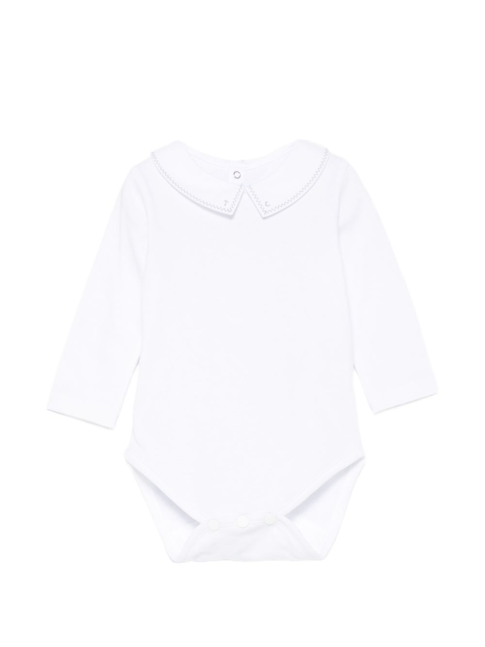 Tutina per neonato Tartine & Chocolat bianca con colletto ricamato CD11011 01 TArtine & Chocolat KIDS 