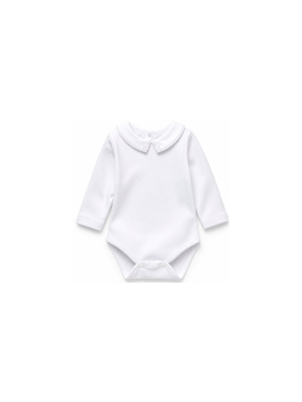 Tutina per neonato Tartine & Chocolat bianca con colletto ricamato CD11011 01 TArtine & Chocolat KIDS 