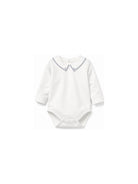 Tutina per neonato Tartine & Chocolat bianca con colletto ricamato CD11011 13 TArtine & Chocolat KIDS 