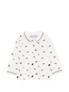 Polo per neonato Tartine Et Chocolat bianca con stampa con cane CD11021 13 TArtine & Chocolat KIDS 