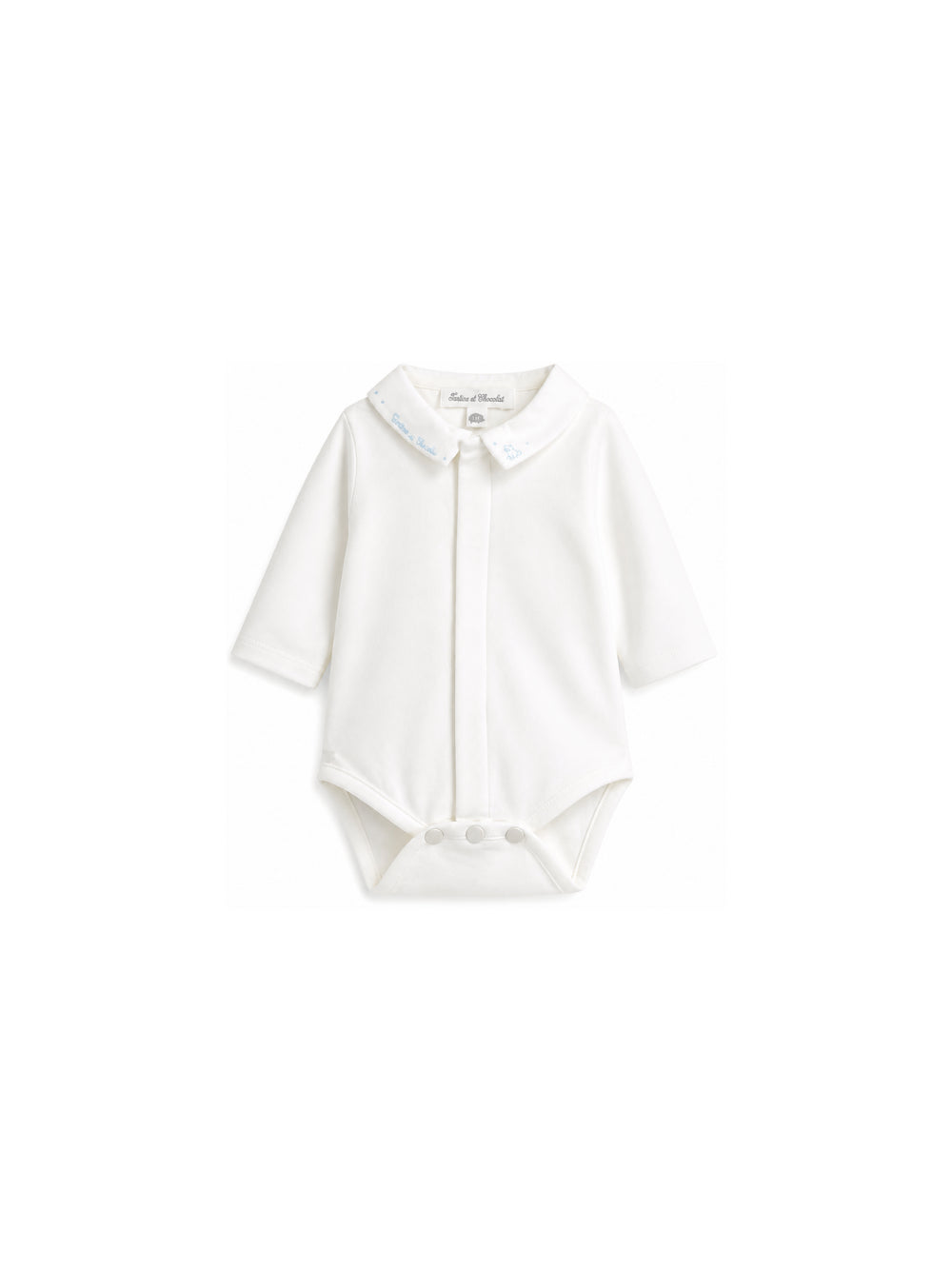 Tutina per neonato Tartine & Chocolat bianca con colletto ricamato CD11030 13 TArtine & Chocolat KIDS 