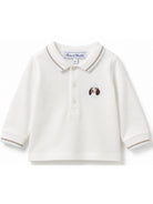 Polo per neonato Tartine Et Chocolat bianca con ricamo cane CD11031 13 TArtine & Chocolat KIDS 