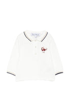 Polo per neonato Tartine Et Chocolat bianca con ricamo drago CD11031 17 TArtine & Chocolat KIDS 