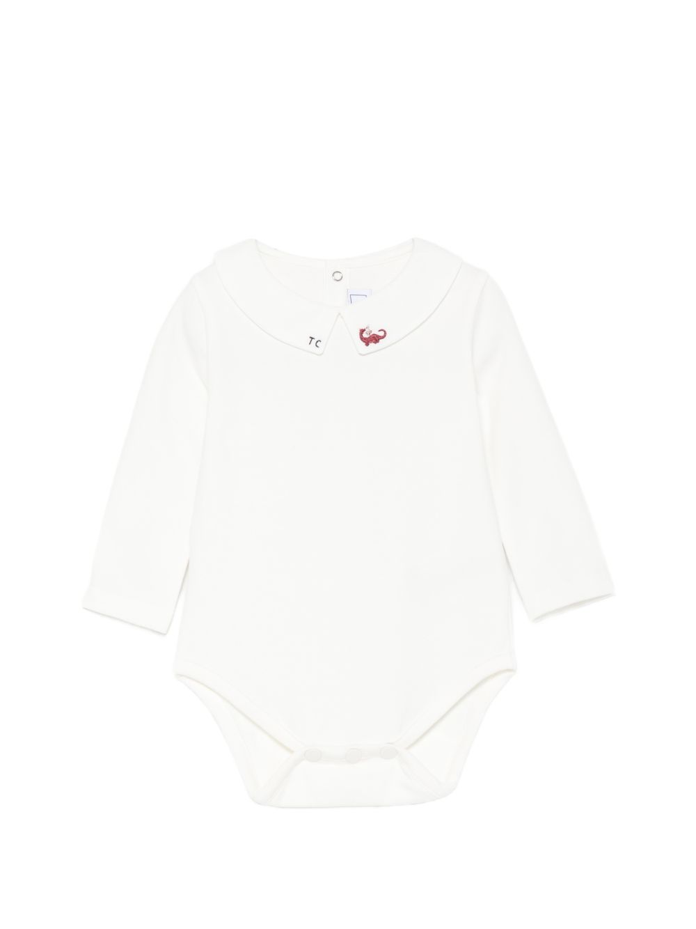 Tutina per neonato Tartine & Chocolat bianca con colletto ricamato CD11041 04 TArtine & Chocolat KIDS 