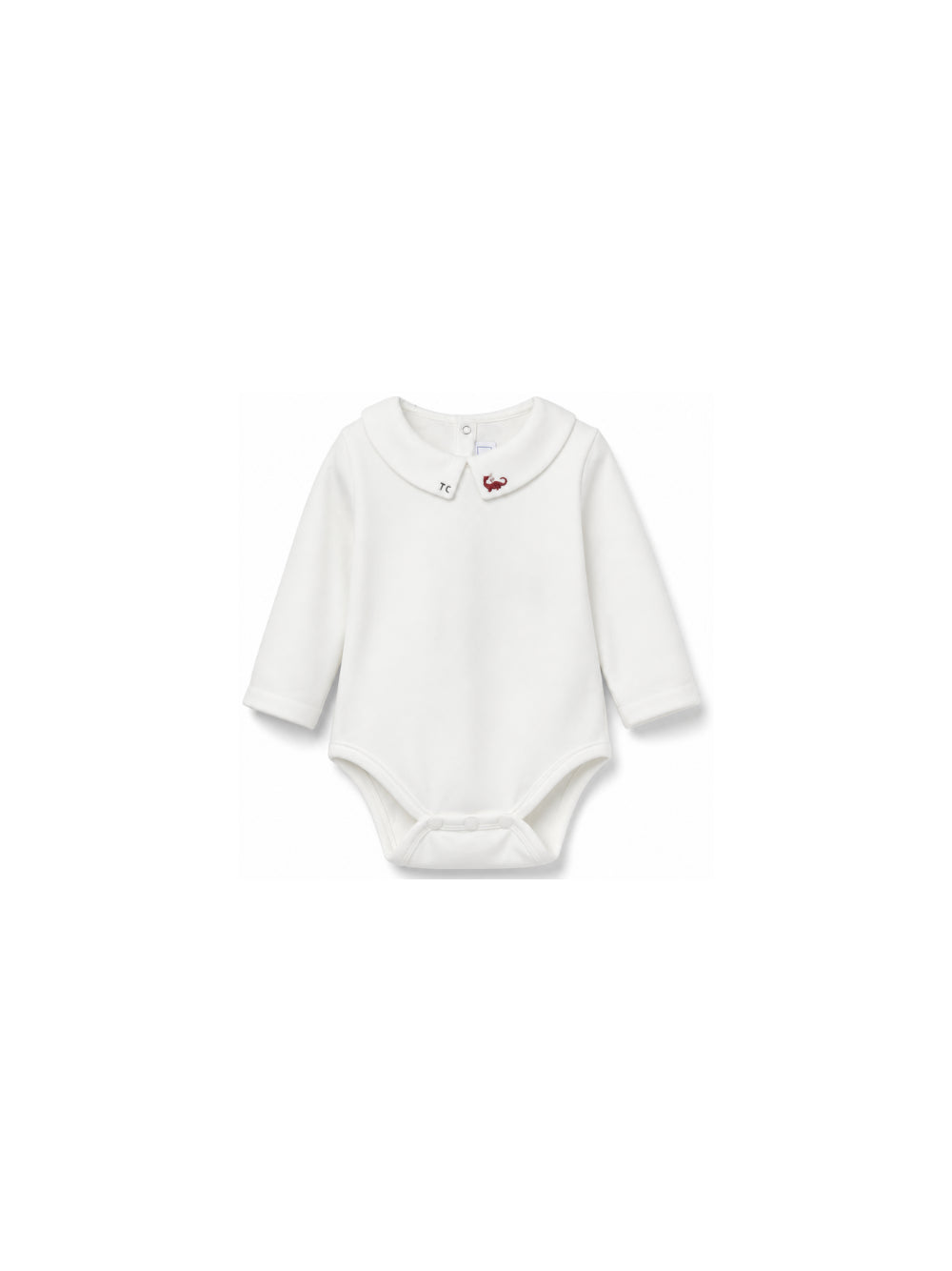 Tutina per neonato Tartine & Chocolat bianca con colletto ricamato CD11041 04 TArtine & Chocolat KIDS 