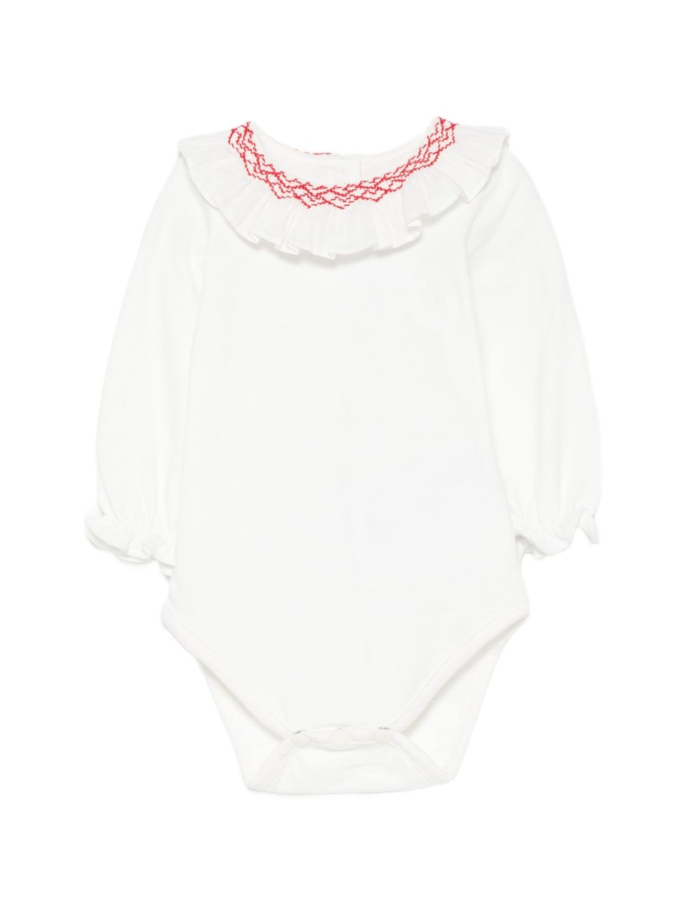 Tutina per neonata Tartine & Chocolat bianca con colletto ricamato CD11071 13 TArtine & Chocolat KIDS 
