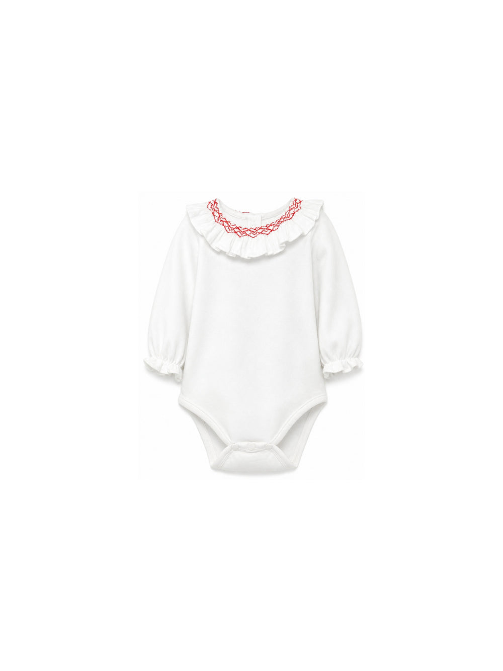 Tutina per neonata Tartine & Chocolat bianca con colletto ricamato CD11071 13 TArtine & Chocolat KIDS 
