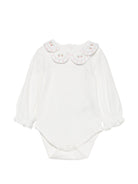 Tutina per neonata Tartine & Chocolat bianca con colletto ricamato CD11081 33 TArtine & Chocolat KIDS 