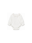 Tutina per neonata Tartine & Chocolat bianca con colletto ricamato CD11081 33 TArtine & Chocolat KIDS 