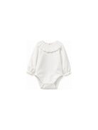 Tutina per neonata Tartine & Chocolat bianca con colletto ricamato CD11101 13 TArtine & Chocolat KIDS 