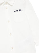 Camicia per neonato Tartine Et Chocolat bianca con ricamo con riccio CD12001 13 TArtine & Chocolat KIDS 