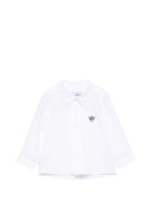 Camicia per neonato Tartine Et Chocolat bianca con logo e bottoni nascosti CD12011 01 TArtine & Chocolat KIDS 