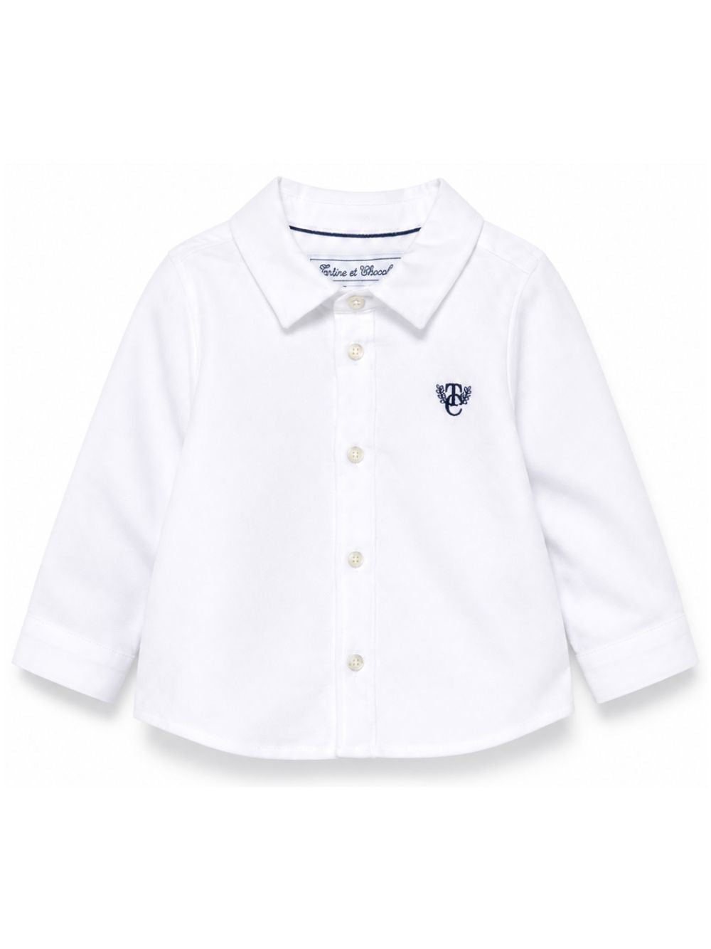 Camicia per neonato Tartine & Chocolat Kids bianca con colletto classico CD12021 01 TArtine & Chocolat KIDS 