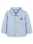 Camicia per neonato Tartine & Choccolat Kids azzurra con logo ricamato sul petto CD12021 40 TArtine & Chocolat KIDS 
